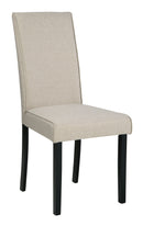 Kimonte - Dark Brown/beige - Dining Chair (set Of 2)-Washburn's Home Furnishings