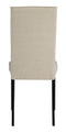 Kimonte - Dark Brown/beige - Dining Uph Side Chair (2/cn)-Washburn's Home Furnishings