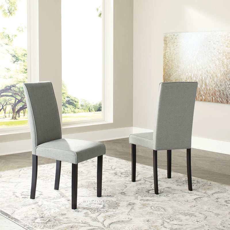 Kimonte - Dark Brown/gray - Dining Chair (set Of 2)-Washburn's Home Furnishings