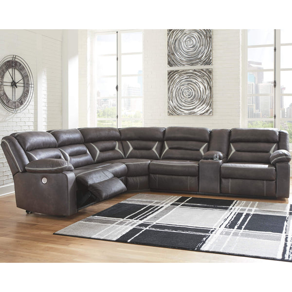 Kincord - Midnight - Left Arm Facing Power Recliner 4 Pc Sectional-Washburn's Home Furnishings