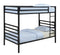 Kinsey - Bunk Twin Over Twin Bed With Ladder - Black-Washburn's Home Furnishings
