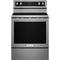 KitchenAid Freestanding Electric Convection Range - Stainless Steel-Washburn's Home Furnishings