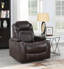 Korbach - Power Recliner - Brown-Washburn's Home Furnishings