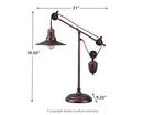 Kylen - Bronze Finish - Metal Desk Lamp (1/cn)-Washburn's Home Furnishings