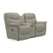 JAMES RECLINING LOVESEAT W/CONSOLE IN TOBACCO-Washburn's Home Furnishings