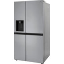 LG 27 Cu. Ft. Side-by-Side Refrigerator With Smooth Touch Ice Dispenser in Print Proof Stainless-Washburn's Home Furnishings
