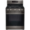 LG - 5.8 Cu. Ft. Smart Freestanding Gas True Convection Range with EasyClean, WideView Window and AirFry - Black stainless steel-Washburn's Home Furnishings