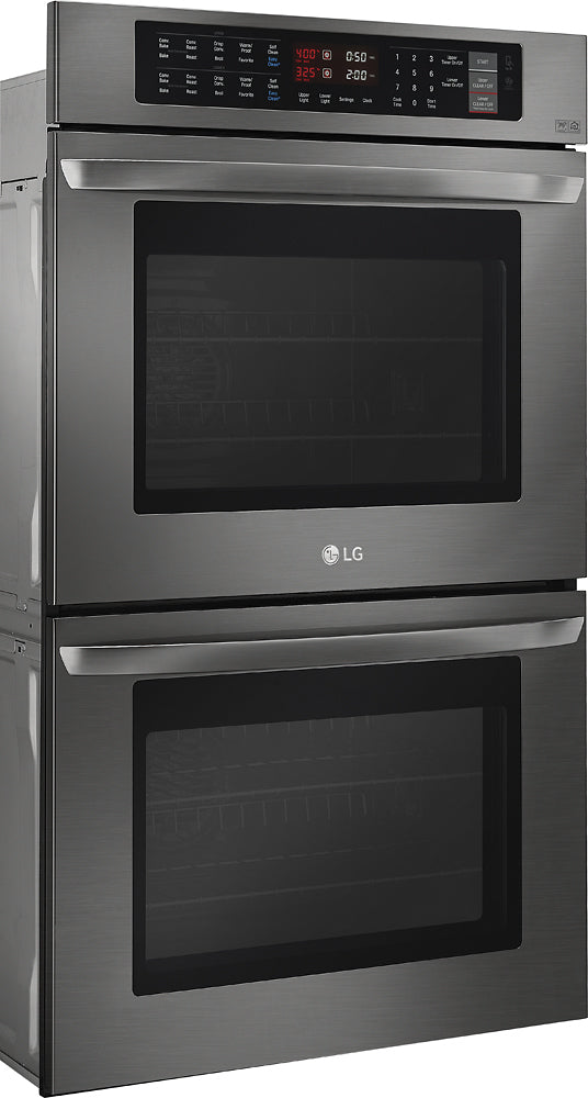 LG 9.4 Cu. Ft. Double Wall Oven in Black Stainless-Washburn's Home Furnishings