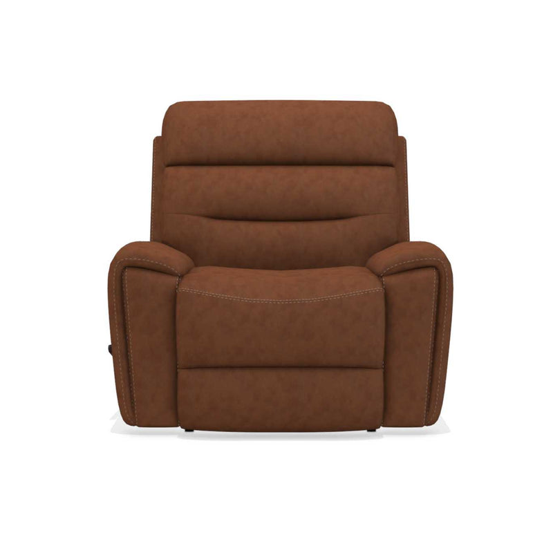 La-Z-Boy Soren Leather Rocking Recliner in Cognac-Washburn's Home Furnishings