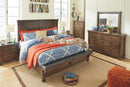 Lakeleigh - Brown - Queen Upholstered Bed-Washburn's Home Furnishings