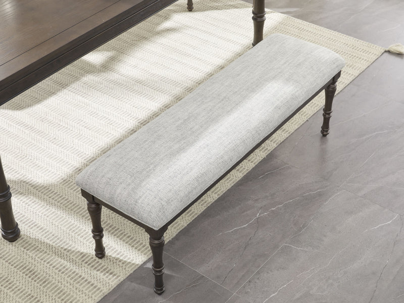 Lanceyard - Grayish Brown - Upholstered Bench-Washburn's Home Furnishings