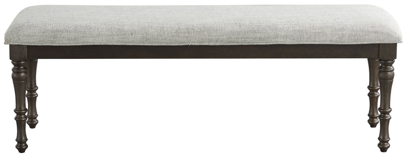 Lanceyard - Grayish Brown - Upholstered Bench-Washburn's Home Furnishings