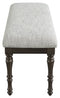 Lanceyard - Grayish Brown - Upholstered Bench-Washburn's Home Furnishings