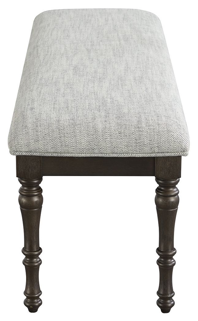 Lanceyard - Grayish Brown - Upholstered Bench-Washburn's Home Furnishings