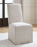 Langford - Brown Light - Dining Uph Skirted Side Chair (2/cn)-Washburn's Home Furnishings