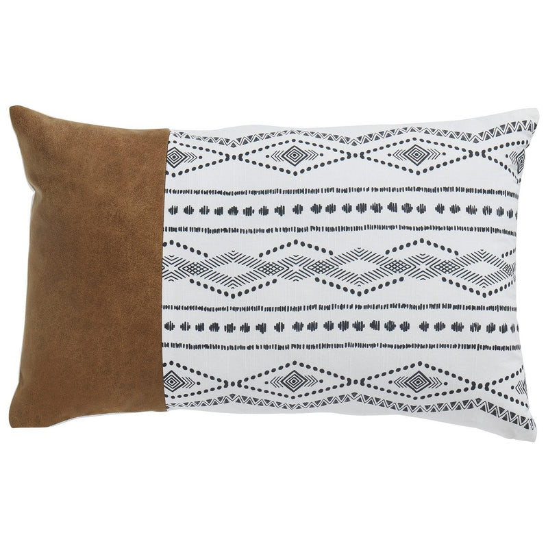 Lanston - Caramel/black/white - Pillow (4/cs)-Washburn's Home Furnishings