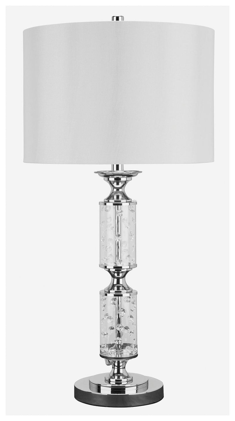 Laramae - Chrome Finish - Metal Table Lamp (1/cn)-Washburn's Home Furnishings