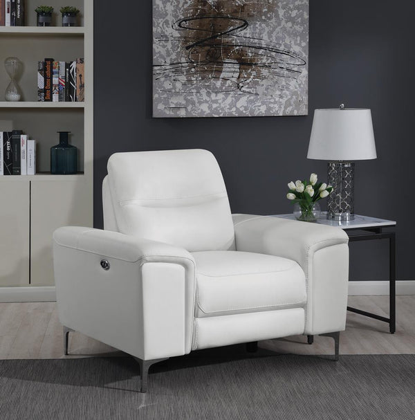 Largo - Power Recliner - White-Washburn's Home Furnishings