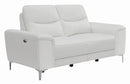 Largo - Power Reclining Loveseat - White-Washburn's Home Furnishings