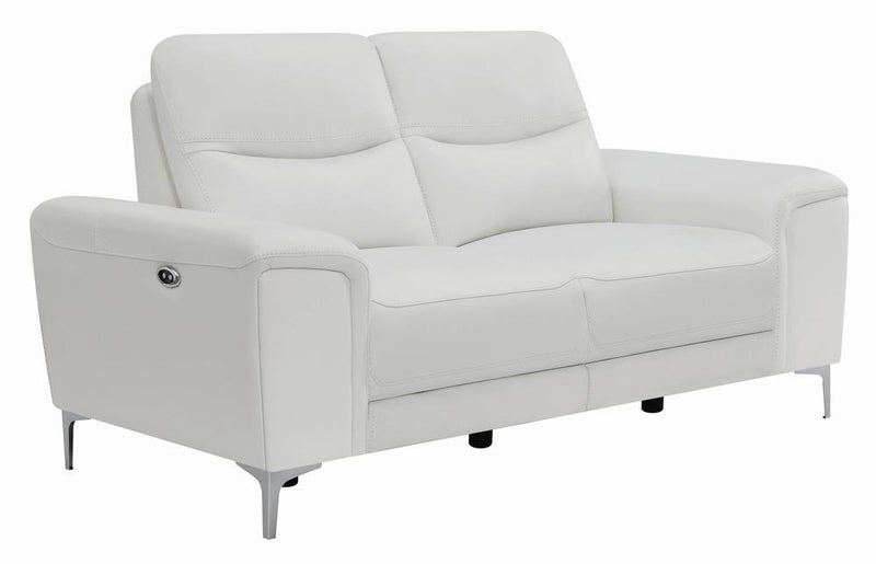 Largo - Power Reclining Loveseat - White-Washburn's Home Furnishings