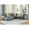 Larkstone - Pewter - Left Arm Facing Corner Chaise 4 Pc Sectiona-Washburn's Home Furnishings
