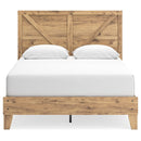 Larstin - Brown - Queen Crossbuck Panel Platform Bed-Washburn's Home Furnishings