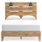 Larstin - Brown - Queen Panel Platform Bed-Washburn's Home Furnishings