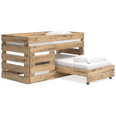 Larstin - Brown - Twin Over Twin Loft Bed-Washburn's Home Furnishings