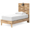 Larstin - Brown - Twin Panel Platform Bed-Washburn's Home Furnishings
