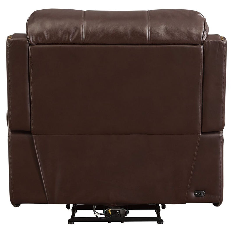 Latimer - Brown - Pwr Recliner/adj Headrest-Washburn's Home Furnishings