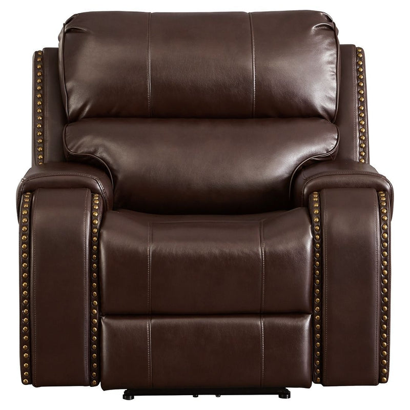 Latimer - Brown - Pwr Recliner/adj Headrest-Washburn's Home Furnishings