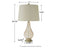 Latoya - Beige - Glass Table Lamp (1/cn)-Washburn's Home Furnishings