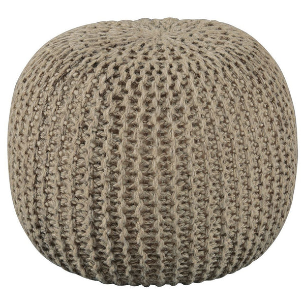 Latricia - Natural - Pouf-Washburn's Home Furnishings