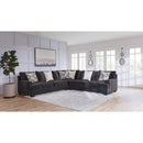 Lavernett - Charcoal - Left Arm Facing Sofa 3 Pc Sectional-Washburn's Home Furnishings