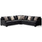 Lavernett - Charcoal - Left Arm Facing Sofa 3 Pc Sectional-Washburn's Home Furnishings