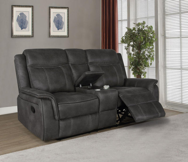 Lawrence - Upholstered Tufted Back Motion Loveseat-Washburn's Home Furnishings