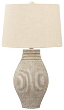 Layal - Black - Paper Table Lamp (1/cn)-Washburn's Home Furnishings