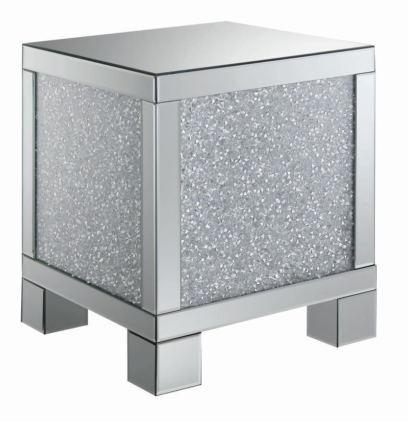 Layton - Square End Table - Pearl Silver-Washburn's Home Furnishings