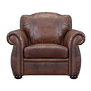 Leather Italia Arizona Chair & Ottoman in Marco-Washburn's Home Furnishings