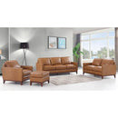 Leather Italia Newport Loveseat in Camel-Washburn's Home Furnishings