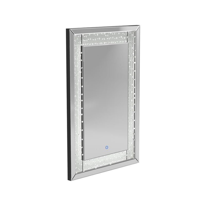 Led Lighting Frame Mirror - Pearl Silver-Washburn's Home Furnishings