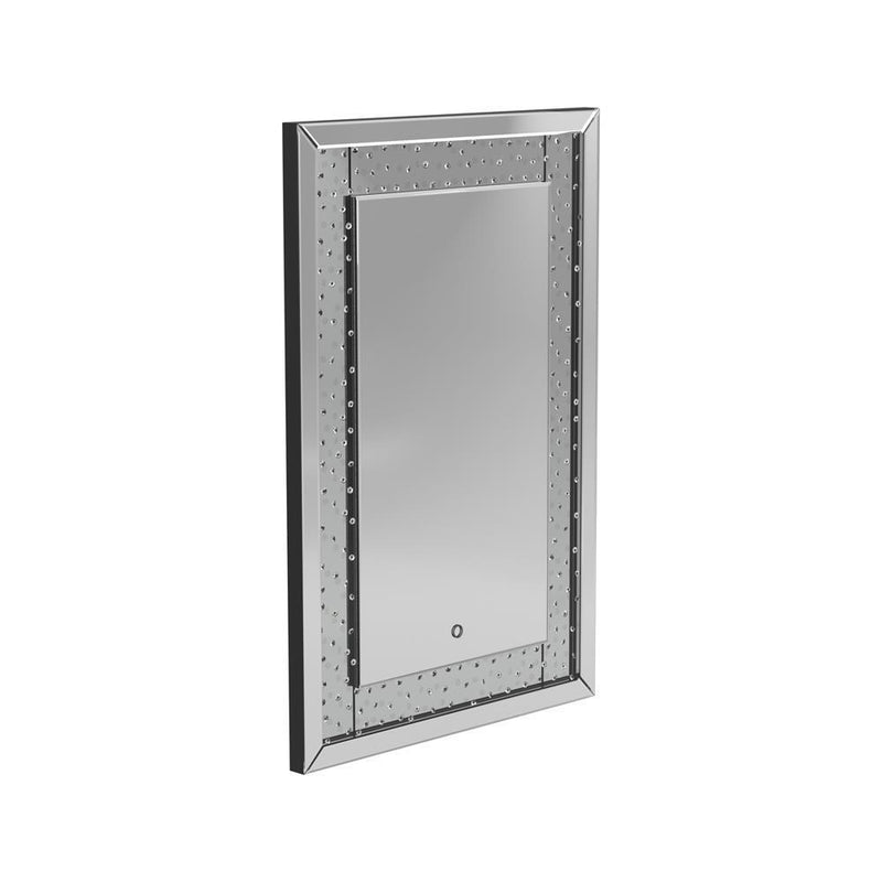 Led Lighting Frame Mirror - Pearl Silver-Washburn's Home Furnishings