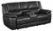 Lee - Motion Reclining Loveseat - Black-Washburn's Home Furnishings