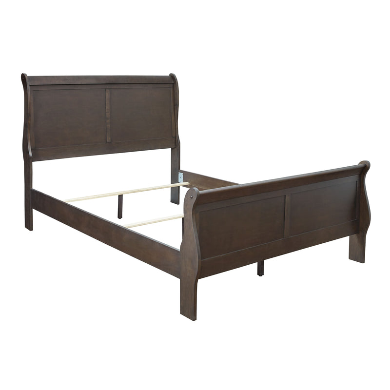 Leewarden - Dark Brown - Full Sleigh Bed-Washburn's Home Furnishings