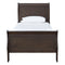 Leewarden - Dark Brown - Twin Sleigh Bed-Washburn's Home Furnishings