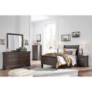 Leewarden - Dark Brown - Twin Sleigh Bed-Washburn's Home Furnishings