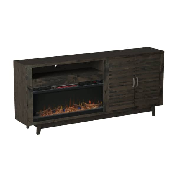 Legends Avondale 84" Fireplace Console in Charcoal-Washburn's Home Furnishings