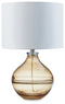 Lemmitt - Amber - Glass Table Lamp (1/cn)-Washburn's Home Furnishings