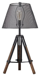 Leolyn - Black/brown - Metal Table Lamp (1/cn)-Washburn's Home Furnishings