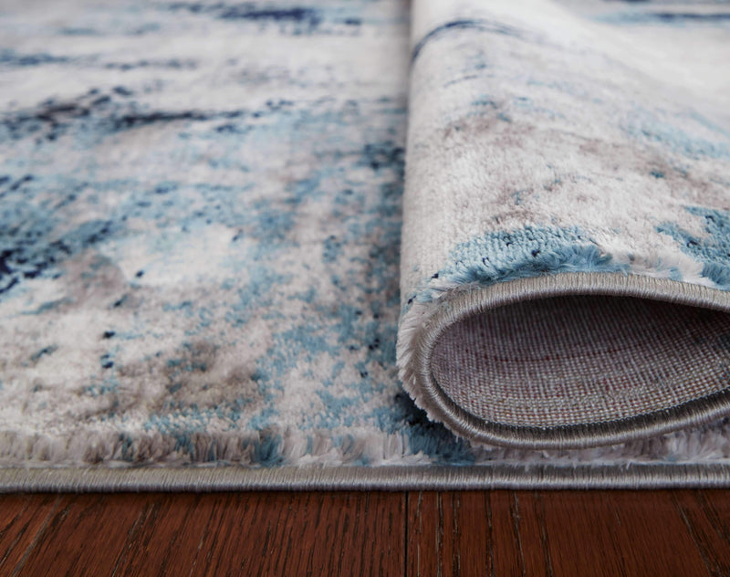 Leonelle - Cream/blue/gray - Medium Rug-Washburn's Home Furnishings